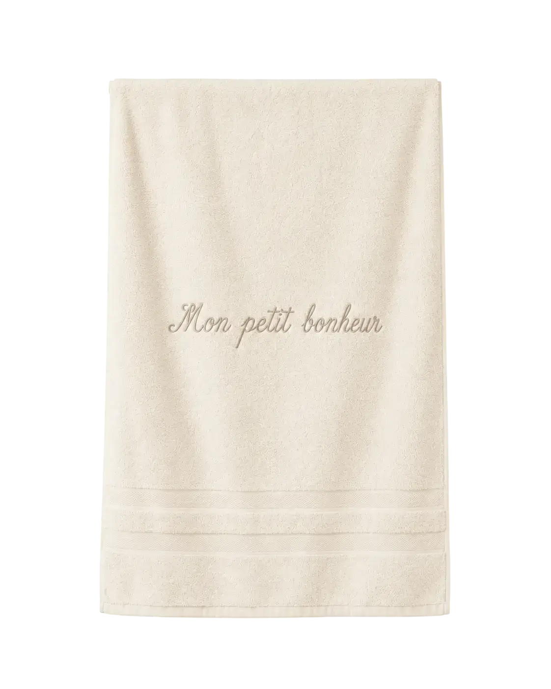 Serviette éponge brodée personnalisée