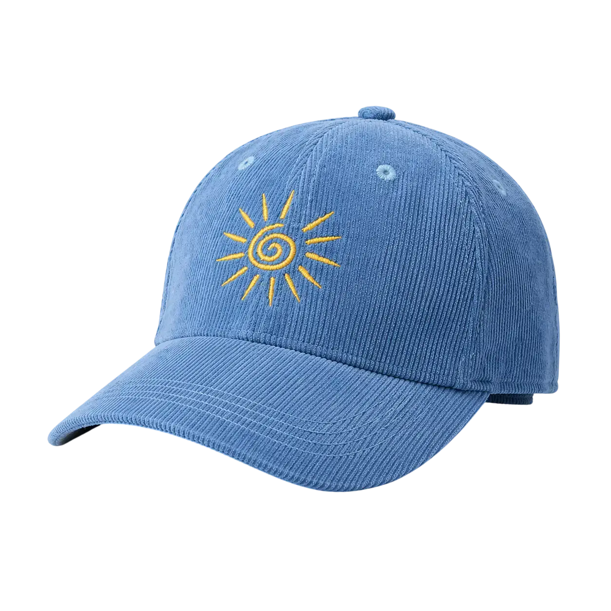 Casquette personnalisée brodée avec motif soleil